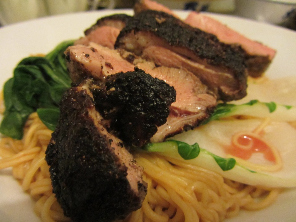 simplycook duck with 5 spice and hoi sin noodles